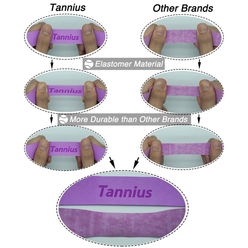 Tannius Dry Feel Tennis Overgrip (Pack of 9)  Long-Lasting Tennis Racket Grip Tape  Super-Absorbent and Non-Slip Racquet Grip (Mixed Colors) - Image 4